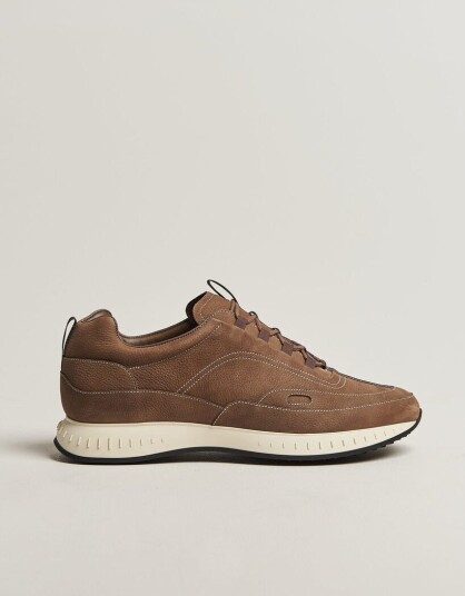 John Lobb Stream Running Sneakers Moka Nubuck