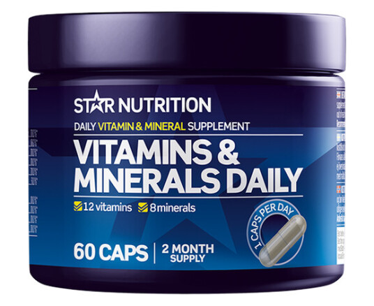 Vitamins & Minerals Daily, 60 kapsler Vitamins & Minerals Daily, 60 kapsler