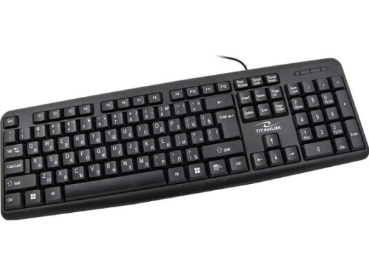 Titanum Keyboard Wired Titanum Keyboard Tk101bg Bulgarian Usb Black
