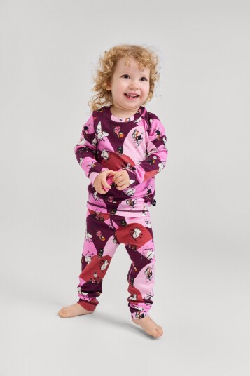 Reima Mummitrollet Trivsam Superundertøy Rose Pink 80