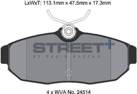 PAGID Racing T8140SP2001 Bremseklosser