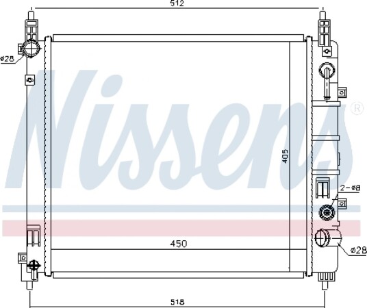 Radiator NISSENS 68796