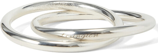 Lexington Home Brass Double Ring Napkin Ring Silver ONE SIZE