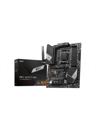 MSI PRO X670-P WIFI - AMD X670 - AMD AM5 socket - DDR5 RAM - ATX
