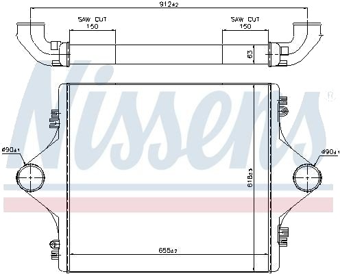 Intercooler NISSENS 96977