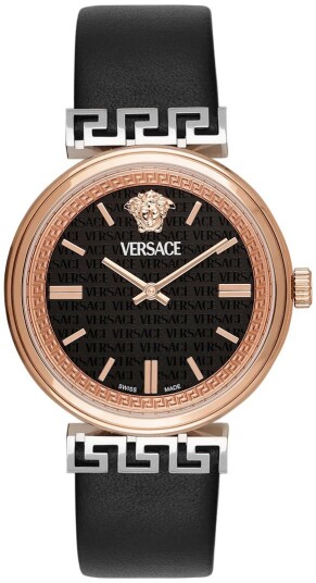 Versace Dameklokke VETCA0224 Mythos Sort/Lær Ø36 mm