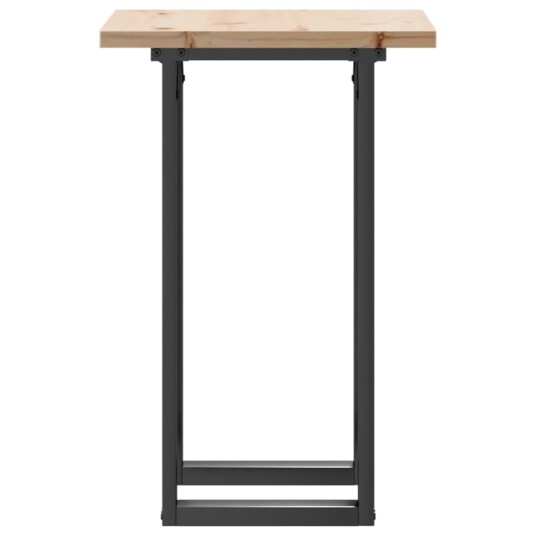 Spisebord O-ramme 50x50x75,5 cm heltre furu og støpejern 3282735