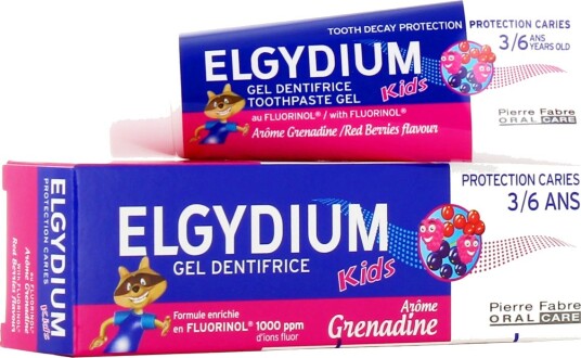 Elgydium Kids barnetannkrem Grenadine 3–6 år 50 ml