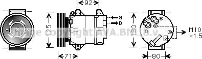 AC kompressor PRASCO RTAK441
