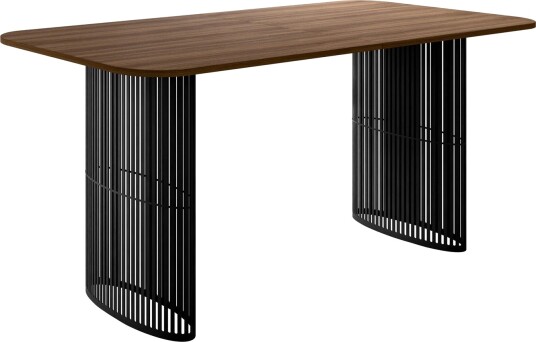 Mirion Spisebord uttrekkbart 160-236 cm - svart / brun