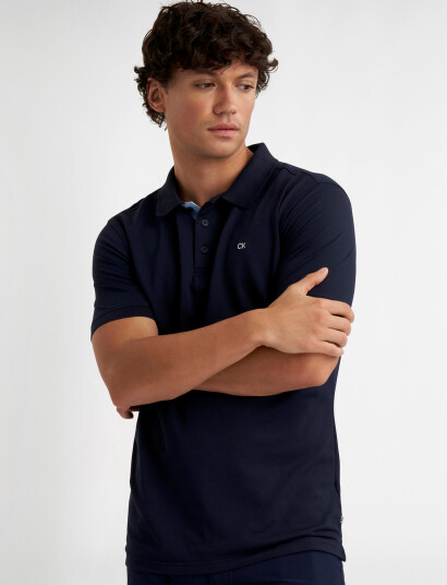 Calvin Klein Golf Quad Polo - Navy - L Calvin Klein Golf Quad Polo - Navy - L