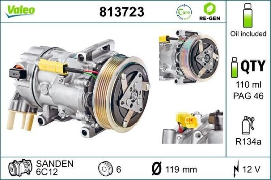 AC kompressor VALEO 813723 AC kompressor VALEO 813723