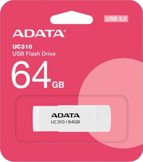 Adata Uc310 Usb-Flashstasjon 64 Gb Usb 3.2 Gen 1 Hvit