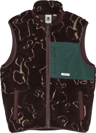 Element Lake Sherpa Vest Brown L