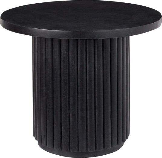 Soffbord Beliani Lemont Ljus trä Black -