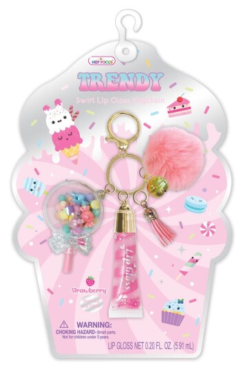 Trendy Lip Gloss M/nøkkelring Trendy Lip Gloss M/nøkkelring