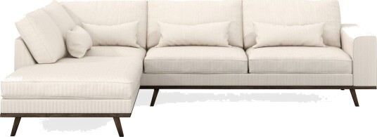 Copenhagen 4 seters Venstrevendt L formet Sjeselongsofa i Manchester Beige