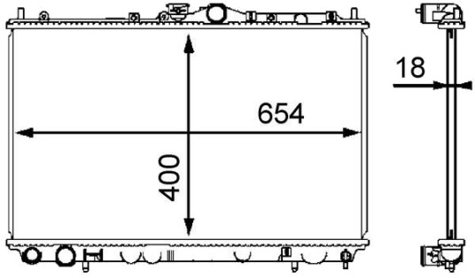MAHLE CR 549 000S Radiator motorkjøling