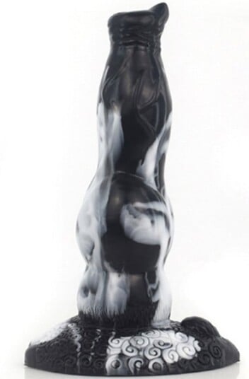 Fantasycolors Wolfy Dragon Dildo Black/White 21 cm