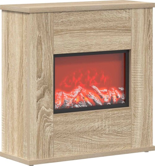 vidaXL Elektrisk peis Sonoma 47 x 18 x 48 cm Konstruert tre