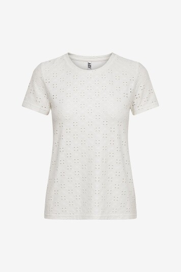 JDY - Topp jdyCathinka S/S Tag Top Jrs - Hvit