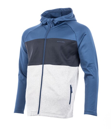 MoveOn  Tinden Fleecejakke m/Hette Mens Blue/Grey   blue/grey XL