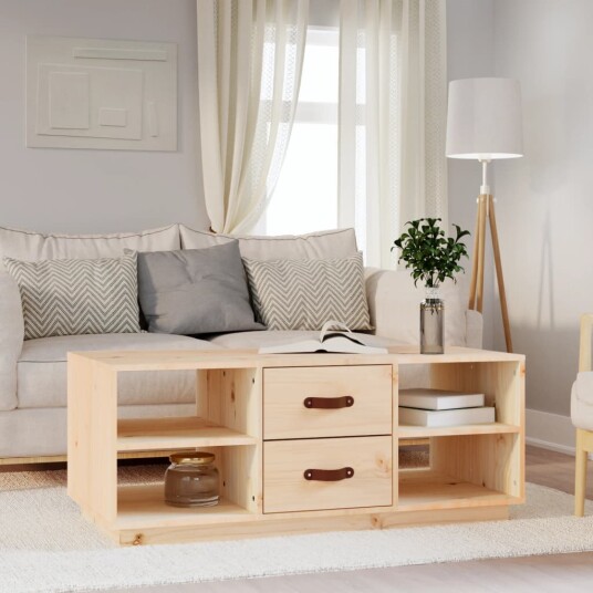 vidaXL Salongbord 100x50x41 cm heltre furu vidaXL Salongbord 100x50x41 cm heltre furu
