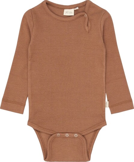 Petit Piao Body I/e PPStone Råhud Petit Piao 2 år (92) Langermet Body Brun