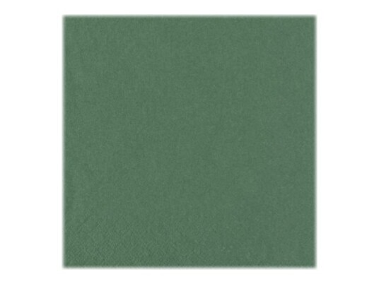 Papstar Serviett Størrelse 33 X 33 Cm Avhendbar Mørk Grønn En Pakke 250