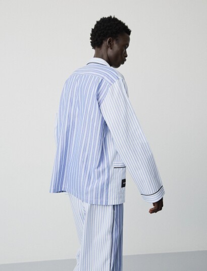 MAGNIBERG Wall Street Shirt Blue M