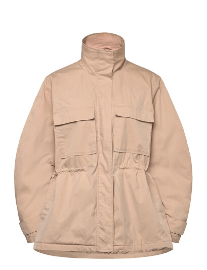 Monki Hoodie Jacket Beige M