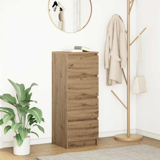 Skjenk artisan eik 37,5x35x99 cm konstruert tre