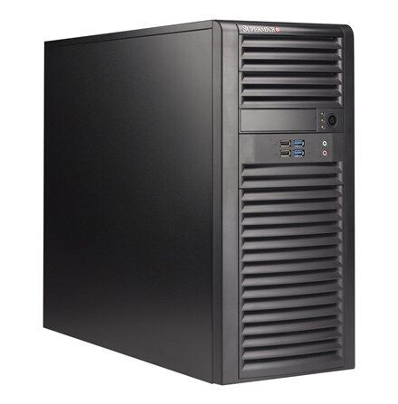 Supermicro SC732 D4-668B - Kabinett - Tower - Svart