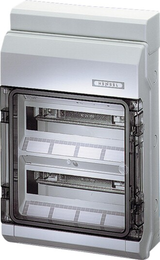 Hensel KV 2524 Normkapsling 2 Rader Lukket 12 Moduler Elfordeling & Strømforsyning Hensel KV 2524 Normkapsling 2 Rader Lukket 12 Moduler Elfordeling & Strømforsyning