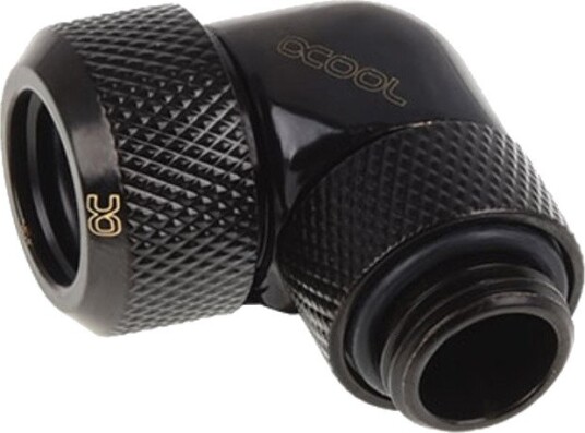 Alphacool Kompresjonskobling 90° for Vannkjøling 13 mm Svart 17393