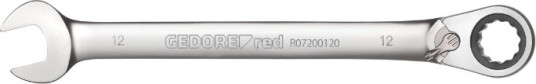 Gedore R07200130, 13 Mm, Kromfarget, Kromvanadiumstål, Kromfarget, Satin, 15°