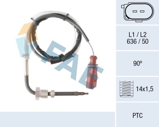 Sensor, eksostemperatur FAE 68090