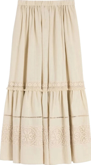 Max Mara Dame Skjørt Beige 3XS,