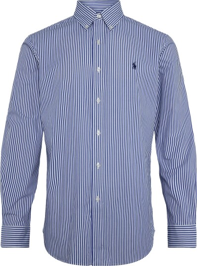Polo Ralph Lauren Custom Fit Striped Stretch Poplin Shirt 4655AI RUGBY ROYA S