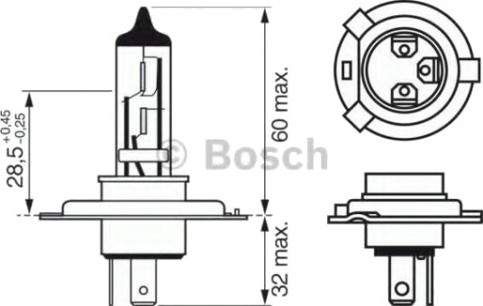 Lyspære, hovedlyskaster BOSCH 1 987 302 441