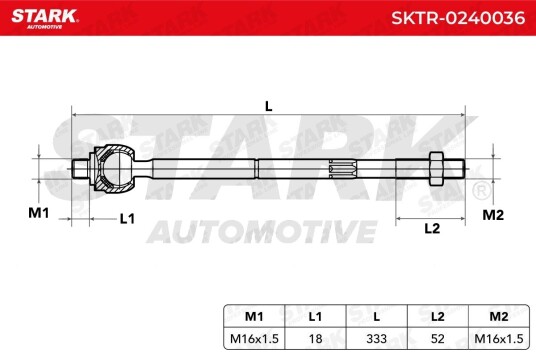 STARK SKTR-0240036 Aksialledd, parallellstag