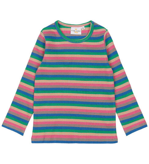 THE NEW Siblings Multi Striped Polly L_S Rib Tee 98