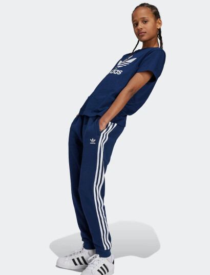 adidas Originals Trefoil Pants Navy 164 adidas Originals Trefoil Pants Navy 164