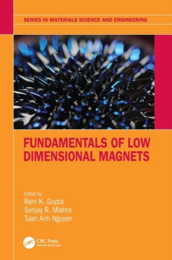 Fundamentals Of Low Dimensional Magnets