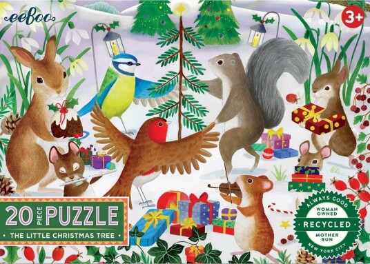eeBoo Puslespill 20 Brikker Det Lille Juletreet