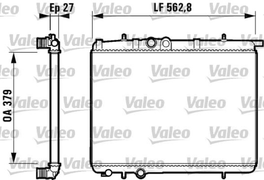VALEO 732910 Radiator motorkjøling
