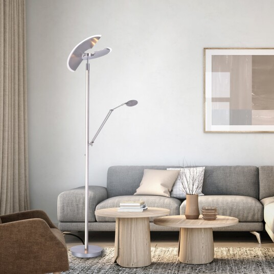 Gulvlampe PURE PURE Mutil dimmbar Grå Stue Metall Moderne 44 202.1 Grå