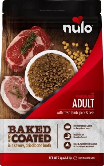 Nulo Dog Adult Baked & Coated Fresh Lamb Pork & Beef 2 kg