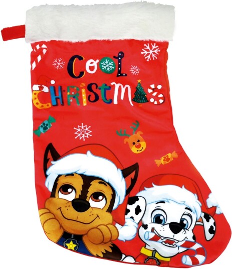 Paw Patrol Julestrømpe Rød