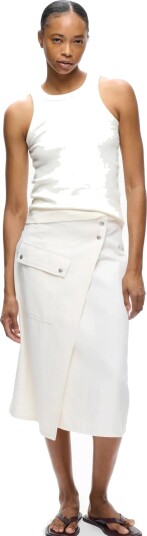 InWear Gladysiw Denim Wrap Skirt Cream 46 InWear Gladysiw Denim Wrap Skirt Cream 46